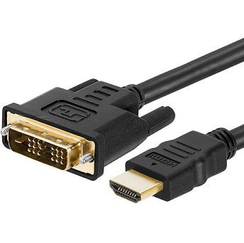 Kabel NaviaTec, DVI (M) na HDMI (M), 2.0m, crni