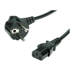 Kabel Roline naponskil, ravni IEC 320-C13 konektor, crni, 1.8m