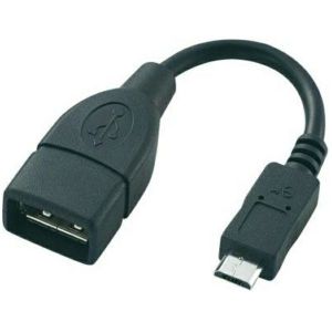Adapter Roline, USB-A 2.0 (Ž) na Micro USB (M), crni