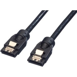 Kabel Roline SATA 3, 6Gb/s, M/M, crni, 0.5m