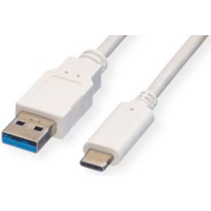 Kabel Roline Value, USB-A 3.2 na USB-C, 3.0m, bijeli