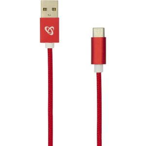 Kabel SBOX 15R, USB-A na USB-C, 1.5m, crveni