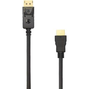 Kabel SBOX, DisplayPort (M) na HDMI (M), 2.0m, crni