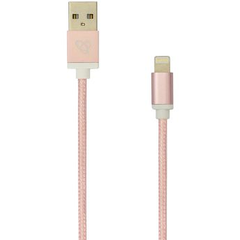 Kabel SBOX IPH7-RG, USB-A (M) na Lightning (M), 1.5m, zlatno-rozi