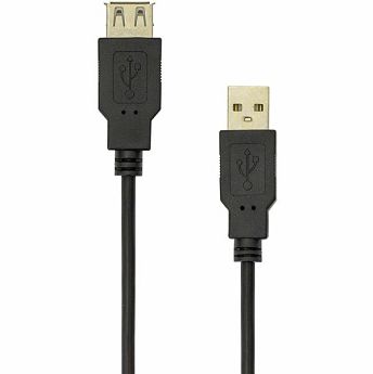 Kabel SBOX, USB-A (M) na USB-A (Ž), 2.0m, crni