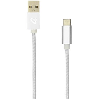 Kabel SBOX, USB-A (M) na USB-C (M), 0.5m, bijeli