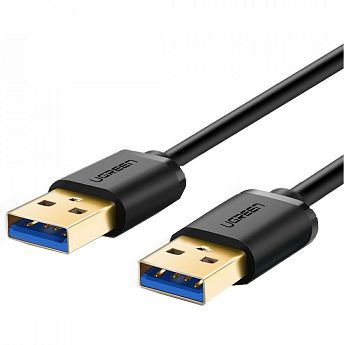 Kabel Ugreen, USB-A (M) na USB-A (M), 1.0m, crni