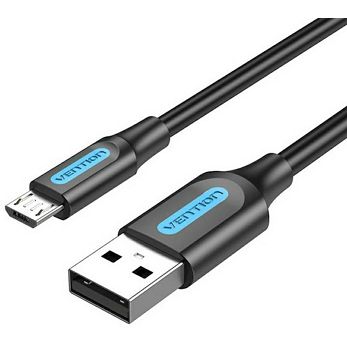 Kabel Vention, USB-A na Micro USB, 1.0m, crni
