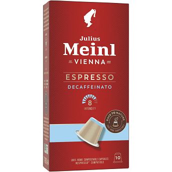 Kapsule za kavu Julius Meinl Espresso Decaffeinato, biorazgradive, 10 kapsula