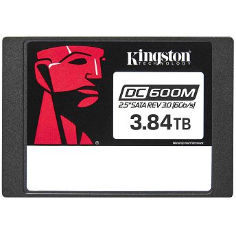 SSD za servere Kingston DC600M, 2.5", 3.84TB, SATA3 6Gb/s, R560/W530