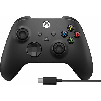 Kontroler Microsoft Xbox Wireless, bežični, Carbon Black + kabel