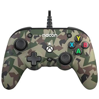 Kontroler Nacon Xbox Series Pro Compact, žičani, Green Camo