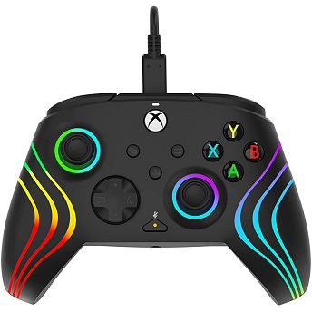 Kontroler PDP Afterglow Wave Xbox Wired Controller, žičani, LED, crni