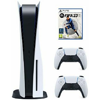 Konzola PlayStation 5 C chassis + Dodatni DualSense bežični kontroler + FIFA 23