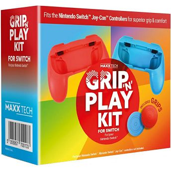 Kućište za kontroler Maxx Tech Grip 'n' Play Kit, za Nintendo Switch