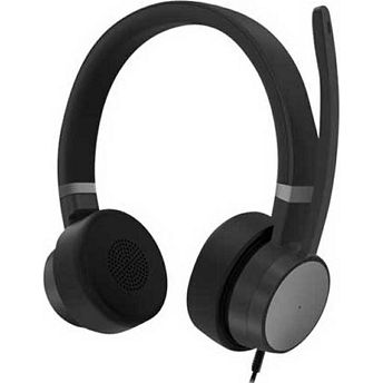 Slušalice Lenovo Go, žičane, USB-C, mikrofon, eliminacija buke, on-ear, crne