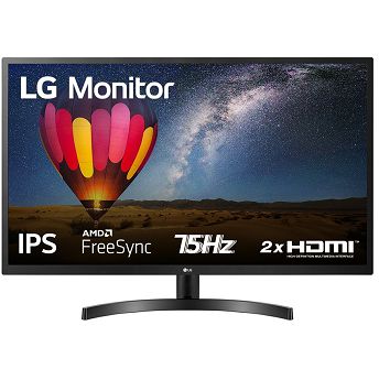 Monitor LG 31.5" 32MN500M-B, IPS, gaming, AMD FreeSync 75Hz, 2xHDMI, Full HD