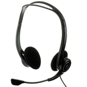 Slušalice Logitech 960, žičane, USB, mikrofon, on-ear, crne