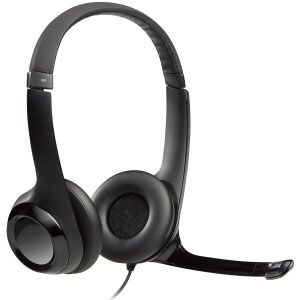Slušalice Logitech H390, žičane, USB, mikrofon, on-ear, crne