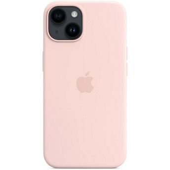 Maskica za mobitel Apple iPhone 14 Silicone Case with MagSafe, Chalk Pink