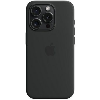 Maskica za mobitel Apple iPhone 15 Pro Silicone Case with MagSafe, Black