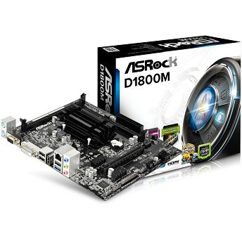 Matična ploča ASRock D1800M, Intel Dual Core J1800, DDR3, Micro ATX
