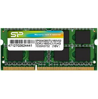Memorija za prijenosna računala Silicon Power SP008GBSTU160N02, SO-DIMM, 8GB, DDR3 1600MHz, CL11