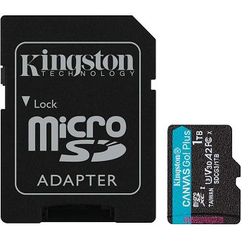 Memorijska kartica Kingston Canvas Go Plus, microSDHC, HC Class 10, 1TB + SD Adapter
