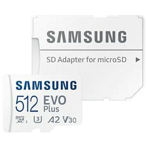 Memorijska kartica Samsung EVO Plus, microSD, HC Class10, 512GB + SD Adapter
