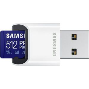 Memorijska kartica Samsung Pro Plus, microSDXC, HC Class10, 512GB + SD Adapter