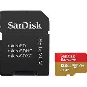 Memorijska kartica SanDisk Extreme, microSDXC, HC Class 10, 128GB + SD Adapter