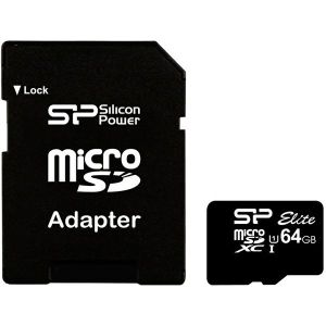 Memorijska kartica Silicon Power Elite, microSDXC, 64GB, HC Class 10 + SD Adapter