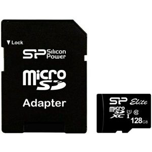 Memorijska kartica Silicon Power Elite, microSDXC, 128GB, HC Class 10 + SD Adapter