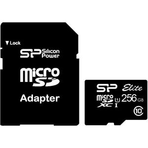 Memorijska kartica Silicon Power Elite, microSDXC, 256GB, HC Class 10 + SD Adapter