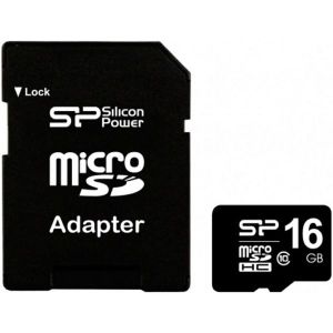 Memorijska kartica Silicon Power, microSDHC, 16GB, HC Class 10 + SD Adapter