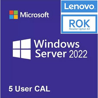 Microsoft Windows Server 2022 CAL, za Lenovo servere, za 5 korisnika (User), 7S05007XWW