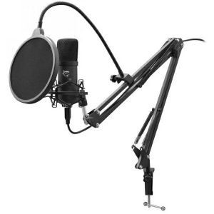 Mikrofon White Shark Zonis DSM-01, crni + stalak