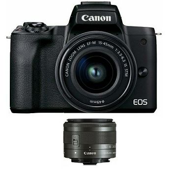 Digitalni fotoaparat Canon EOS M50 Mark II, mirrorless + EF-M 15-45mm