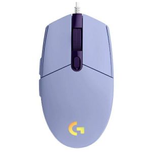 Miš Logitech G102 Lightsync, žičani, gaming, 8000DPI, RGB, lila