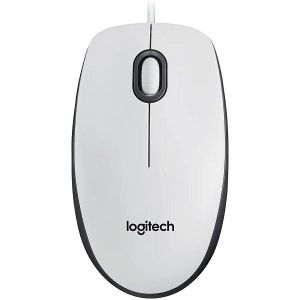 Miš Logitech M100, žičani, bijeli - MAXI PONUDA