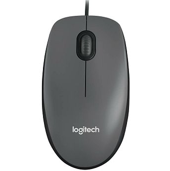 Miš Logitech M100, žičani, sivi