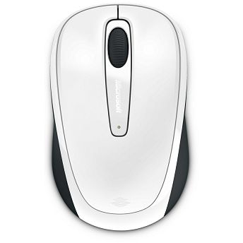 Miš Microsoft Wireless Mouse 3500, bežični, White Gloss