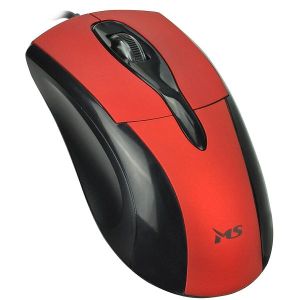 Miš MS Focus C110, žičani, crveni