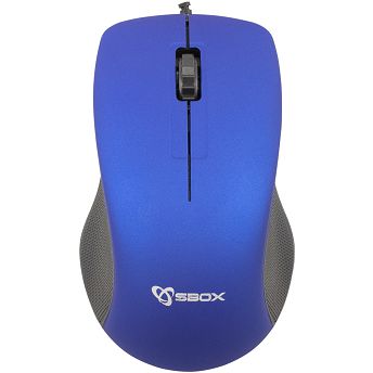 Miš SBOX M-958, žičani, plavi