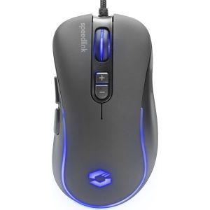 Miš Speedlink Assero, žičani, gaming, 6400DPI, LED, crni