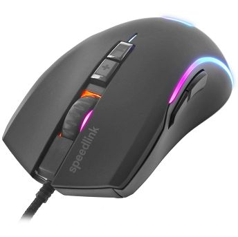 Miš Speedlink Zavos, žičani, gaming, 6400DPI, RGB, crni