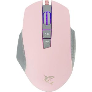 Miš White Shark GM-5009 Gareth, žičani, gaming, 6400dpi, RGB, rozi
