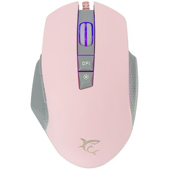 Miš White Shark GM-5009 Gareth, žičani, gaming, 6400DPI, RGB, rozi