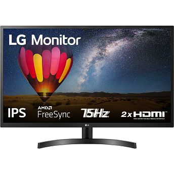 Monitor LG 31.5" 32MN500M-B, IPS, AMD FreeSync 75Hz, 2xHDMI, Full HD
