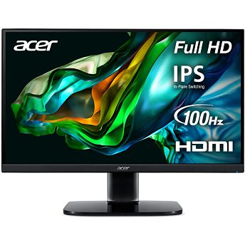 Monitor Acer 23.8" KA242YEbi, UM.QX2EE.E05, IPS, AMD FreeSync 100Hz, 1ms, VGA, HDMI, Full HD